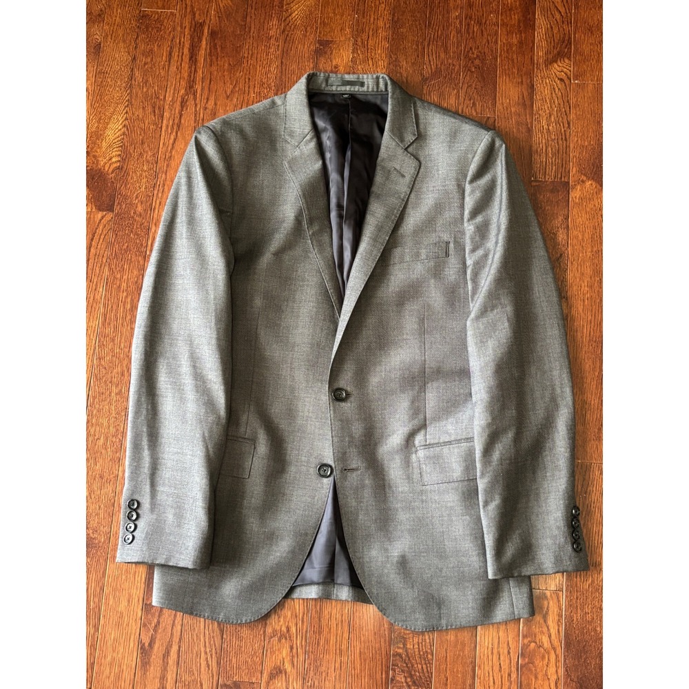 J.Crew Ludlow Suit Jacket 40R Grey Tollegno 1900 Italian Wool Blazer 11707